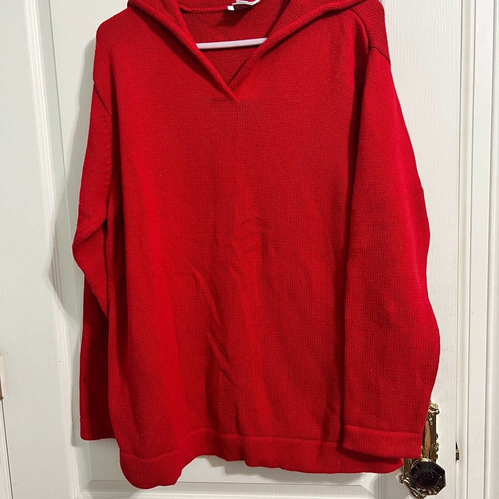 Talbots red sweater